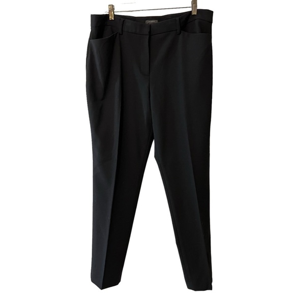 Nordstrom Halogen Women’s High Rise Dress Trouser Pants Black size 14 career - Picture 1 of 15